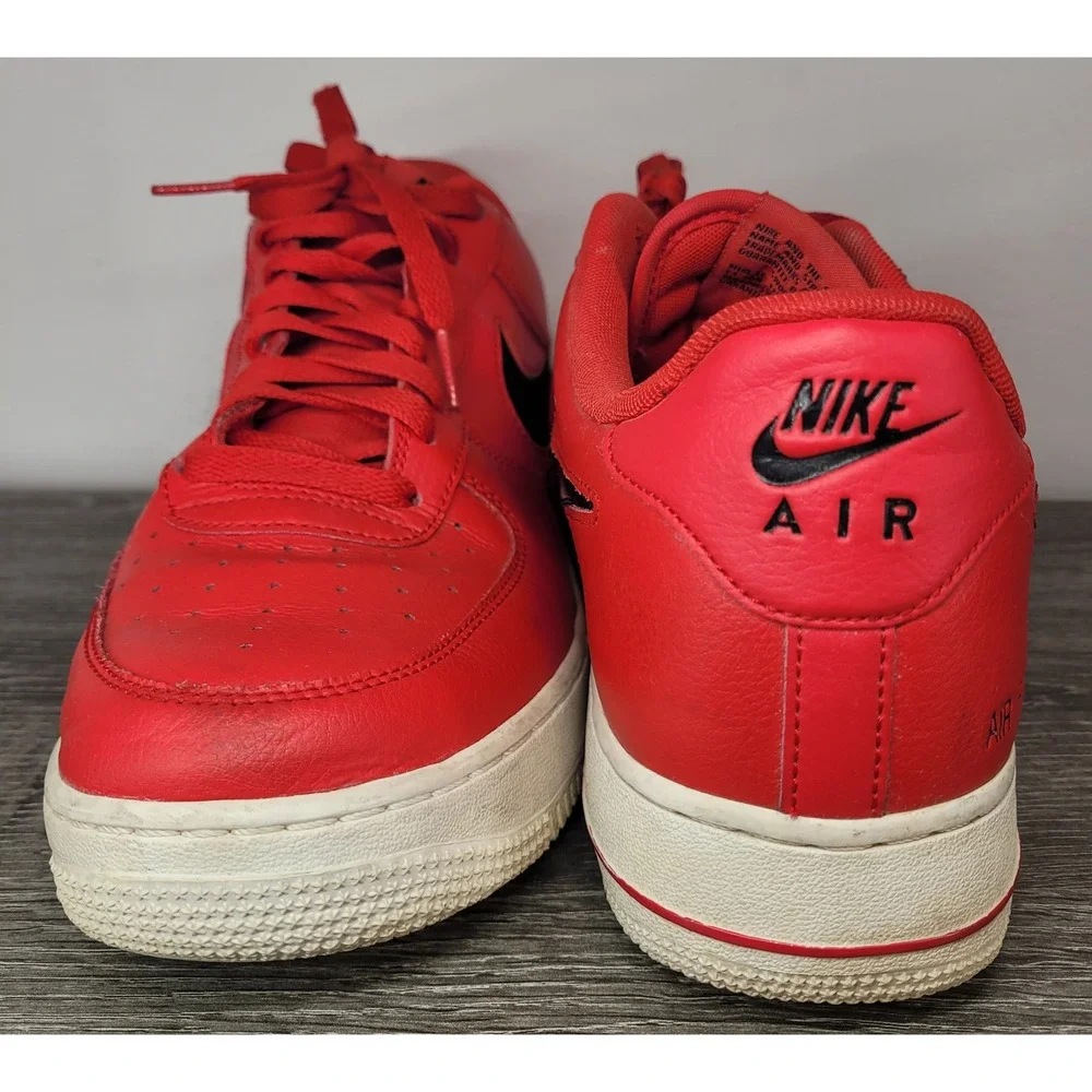 Nike Air Force 1 Low LV8 University Red Carbon Fiber Swoosh CZ7377-600 Men's 11
